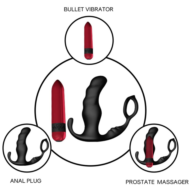 Armony Knight E plug prostatico vibrante nero