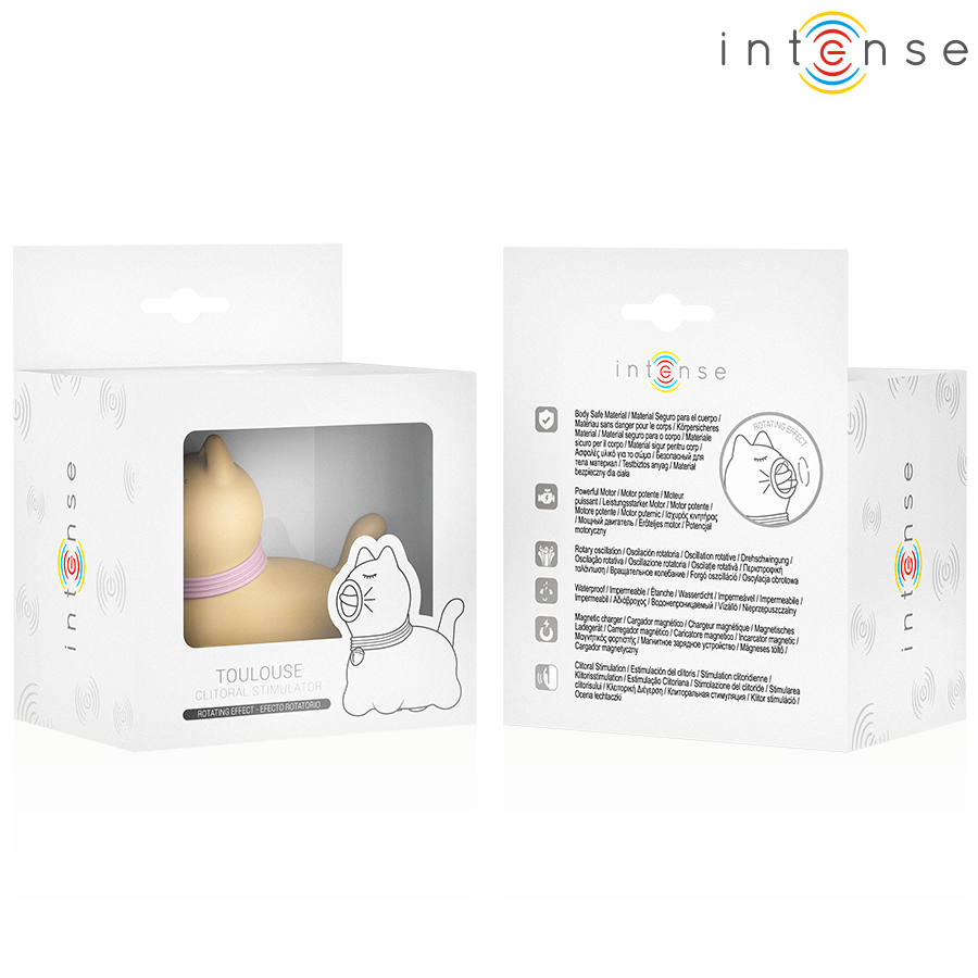 Intense Tolosa stimolatore clitorideo lingua rotante giallo