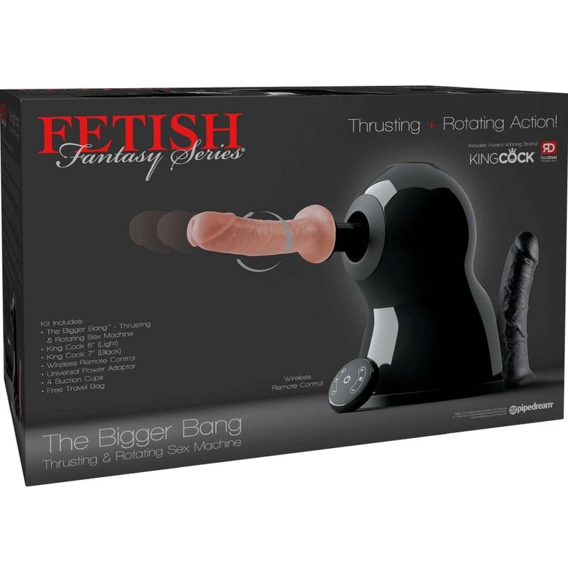 Fetish Fantasy Bigger Bang sex machine con 2 dildo
