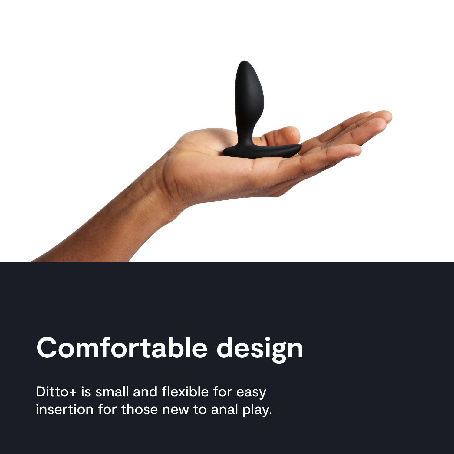 We-Vibe Ditto+ Plug Anale Vibrante Nero 10 modalità
