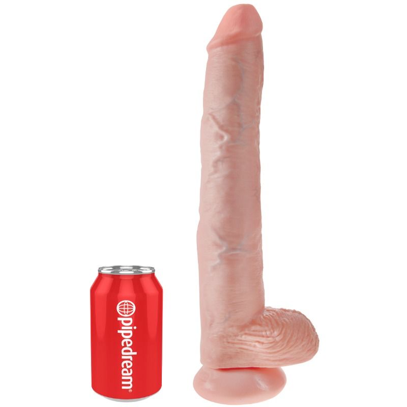 Pipedream King Cock 35,6 cm dildo flesh con sfere