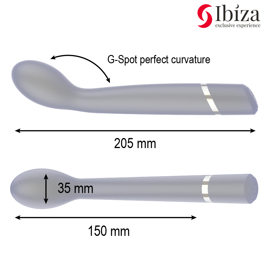 Ibiza G-Spot vibratore punto G 10 modalità silicone