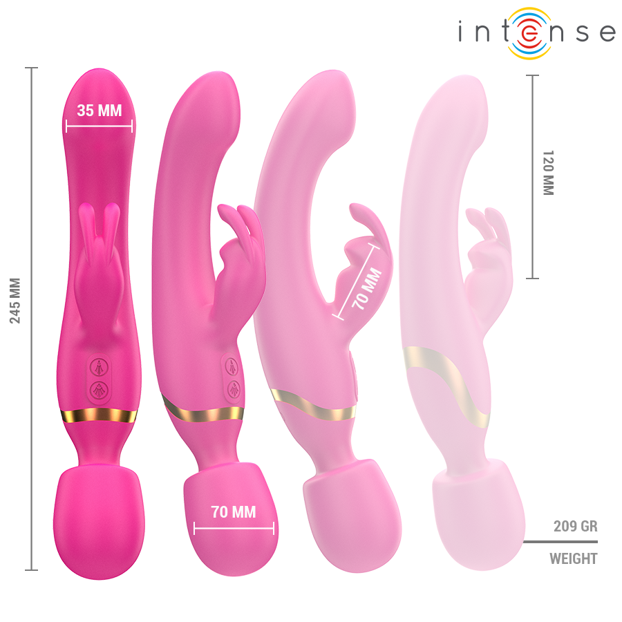 Intense Winona Rabbit & Wand vibratore punto G silicone