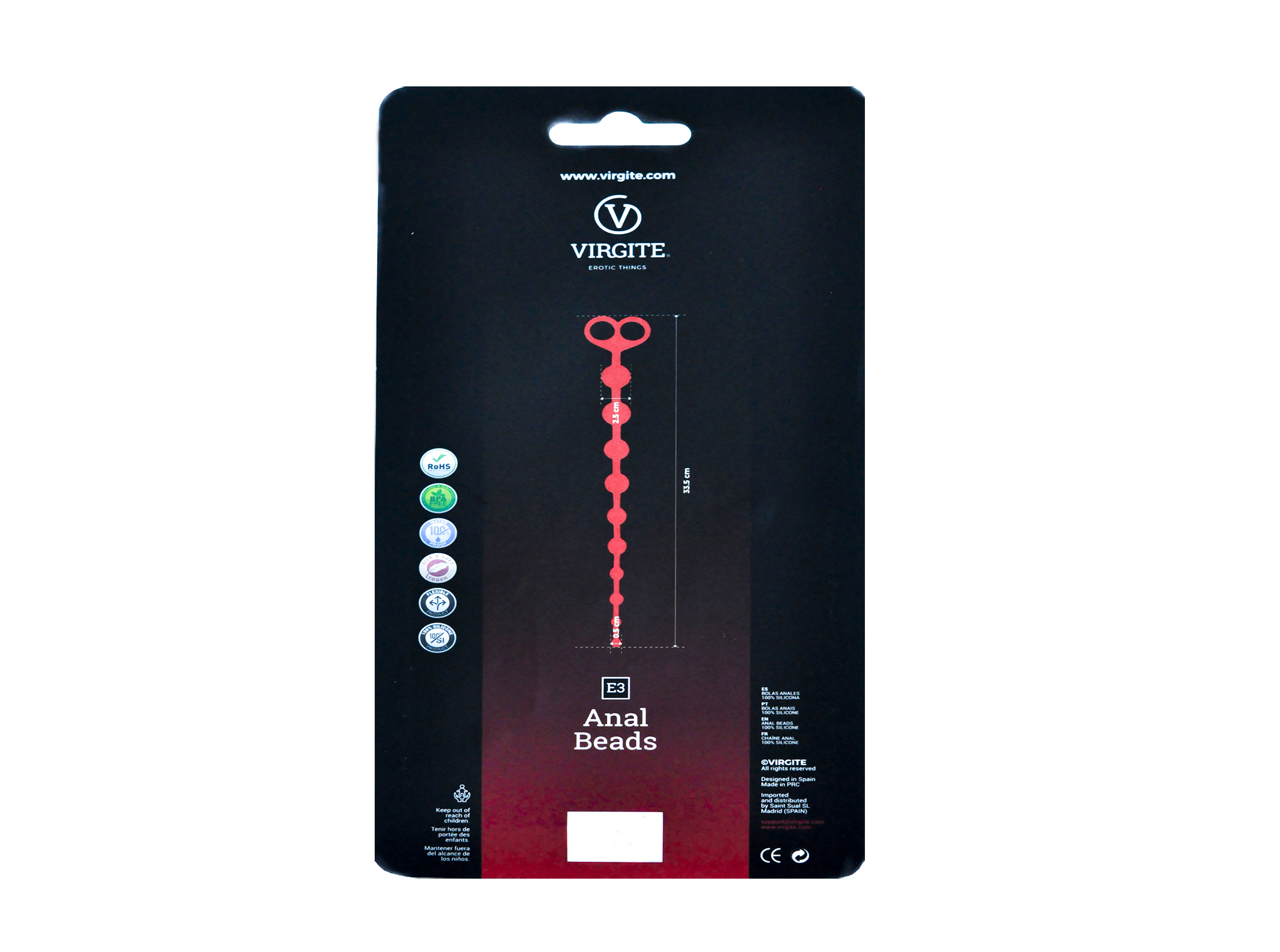 Love Hit Essentials E3 palline anali viola silicone