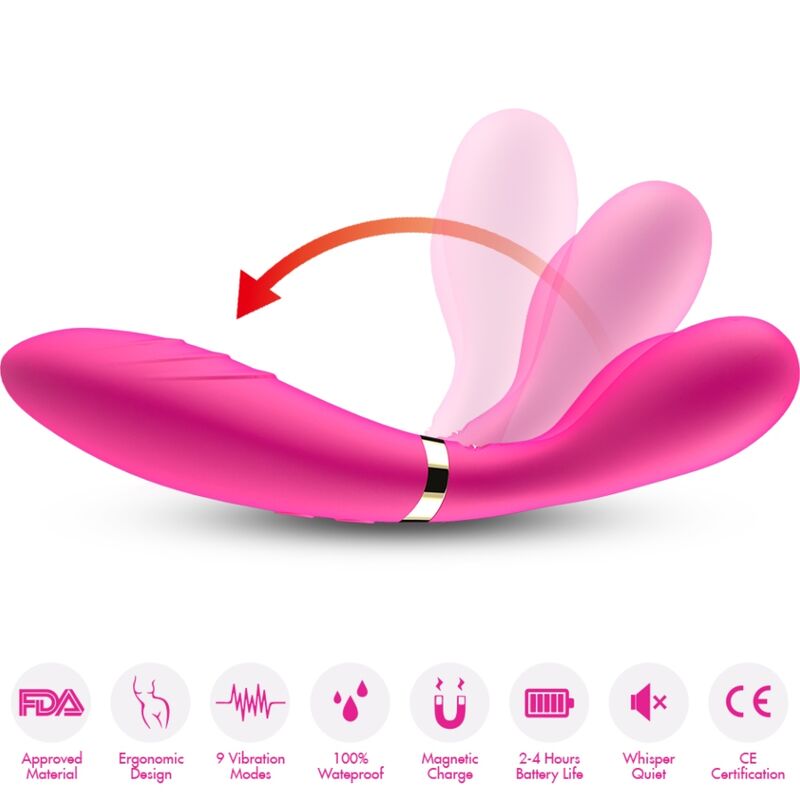 Armony Y-Wand stimolatore clitoride fucsia doppia testa