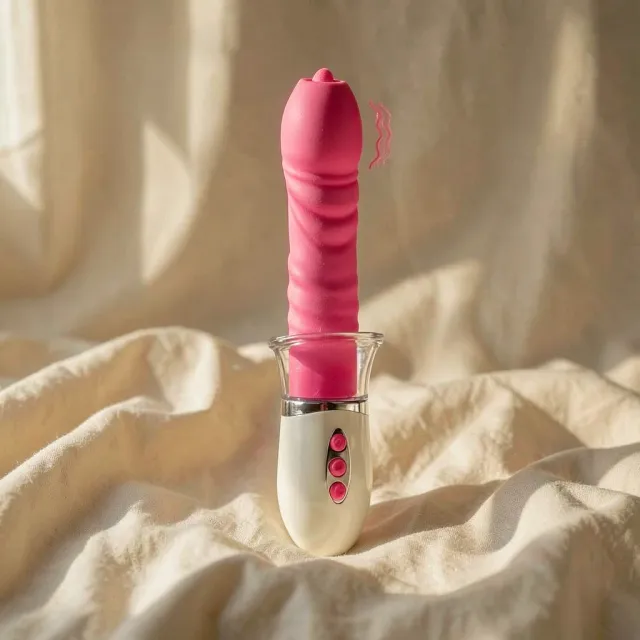 Frutille Armony Liberty vibratore spinta e aspirazione fucsia
