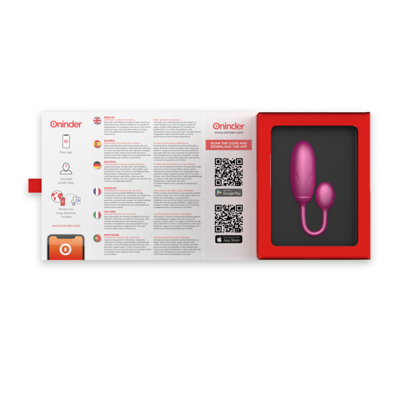 Oninder Denver vibratore di coppia punto G con app
