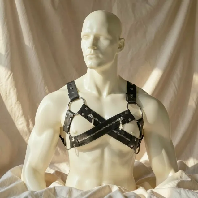 Fetish Submissive Bulldog imbracatura neoprene regolabile