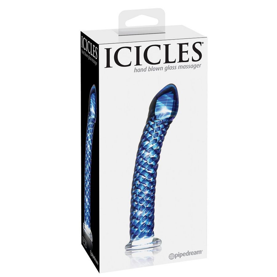 Icicles N. 29 dildo in vetro 17x3 cm