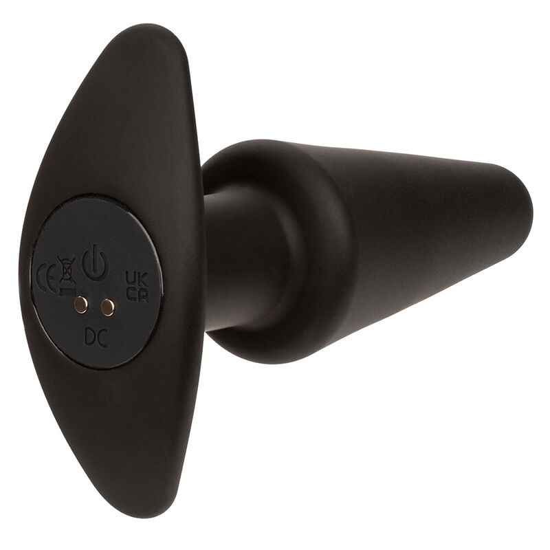 CalExotics Rock Bottom Conico plug anale nero vibrante
