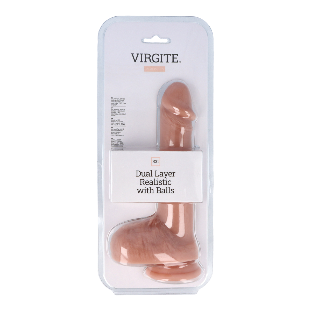 Love Hit by Virgite R31 dildo realistico 22 cm con testicoli