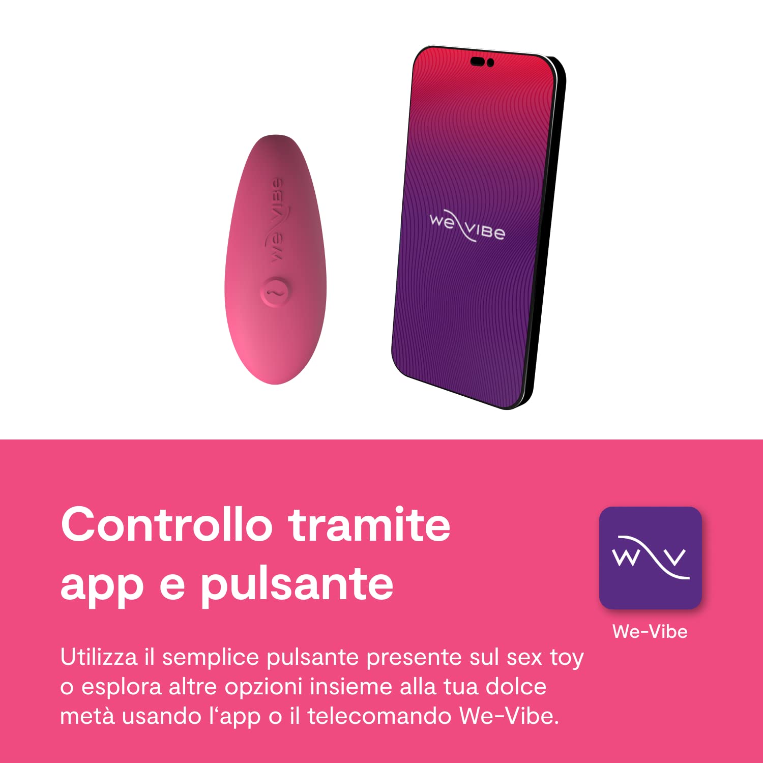 We-Vibe Sync Lite vibratore di coppia rosa ricaricabile