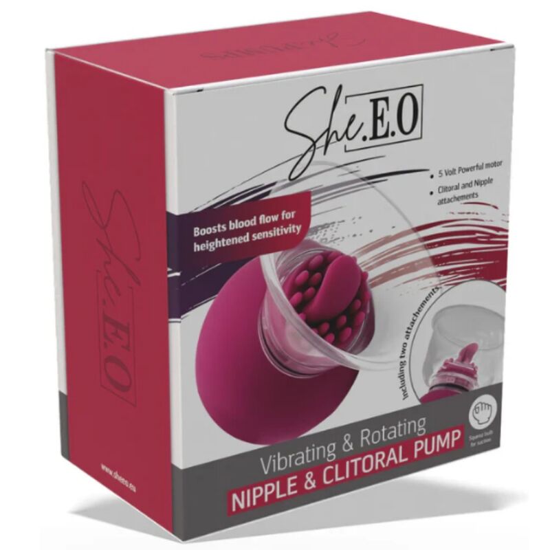 She.E.O Pompa vibrante stimolatore capezzoli clitoride