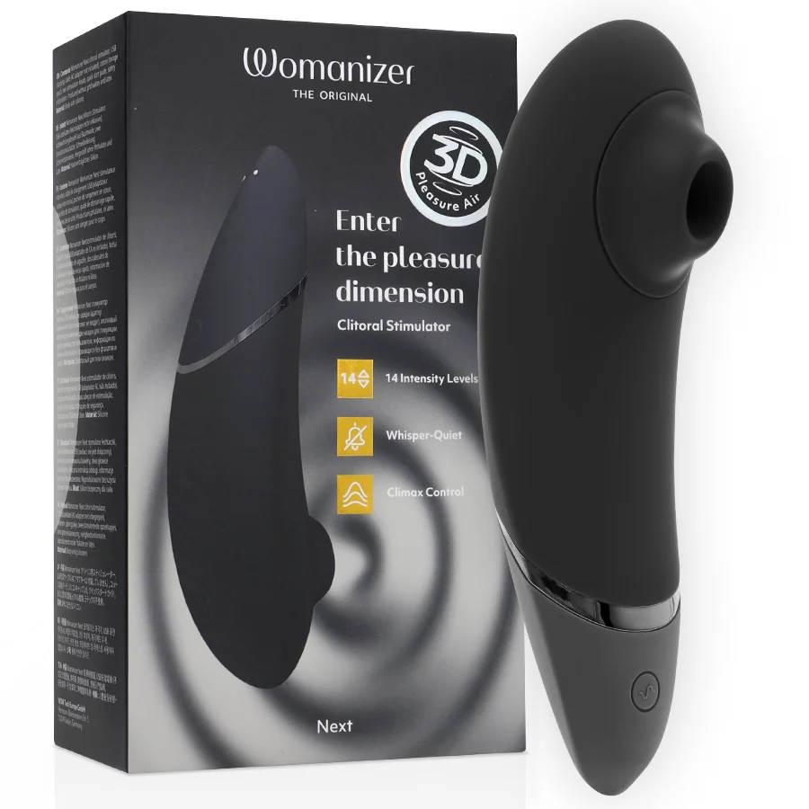 Womanizer Next Nero stimolatore clitorideo nero 3D Pleasure Air