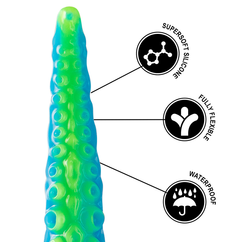 Epic Cybersilicock Scylla dildo fluorescente 315 mm
