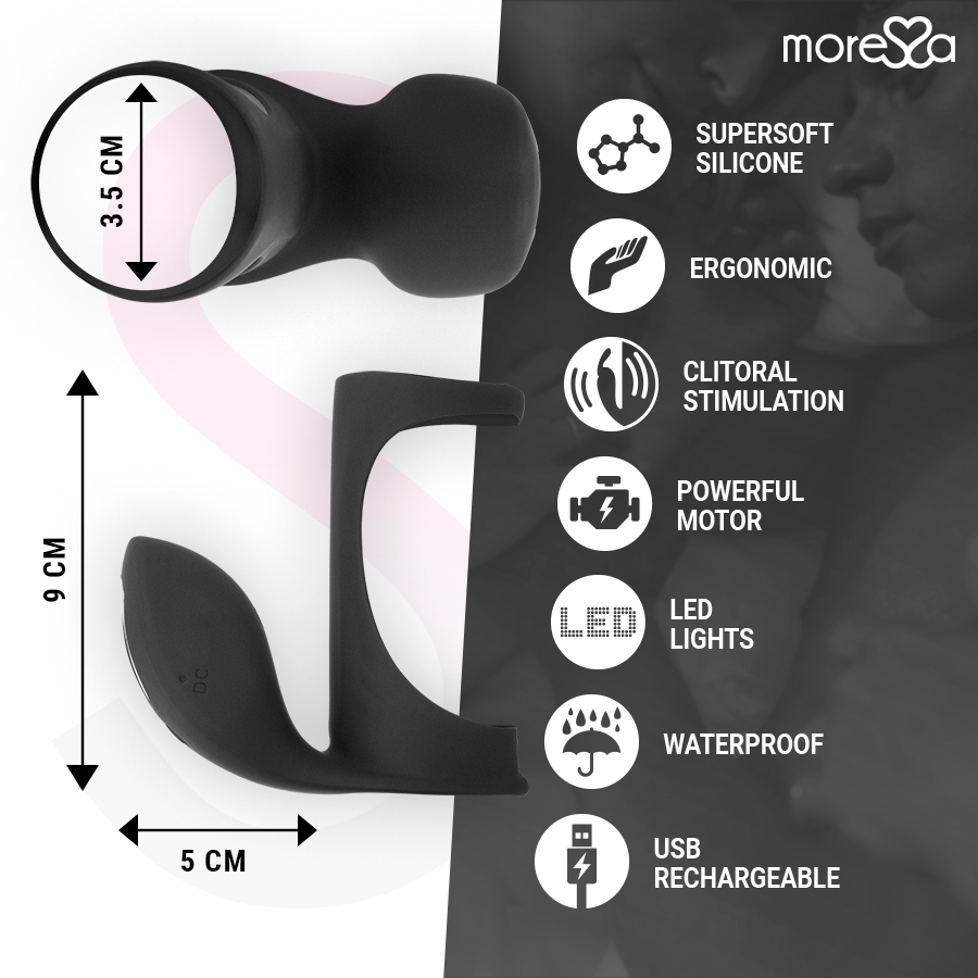 Moressa Brandon anello vibrante per coppia silicone