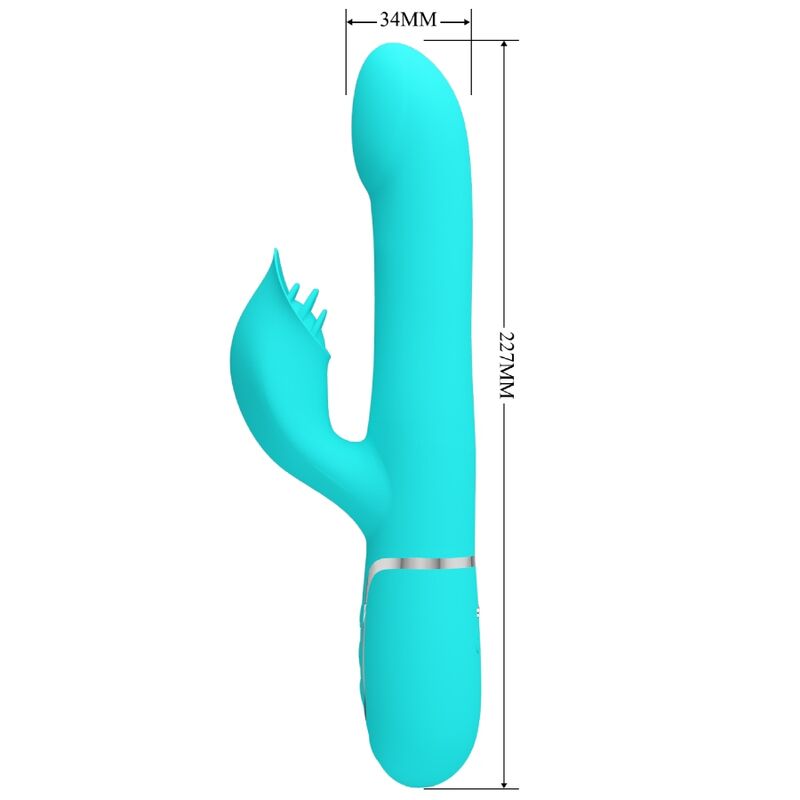 Pretty Love Perle vibratore rabbit verde acqua 7 vibrazioni