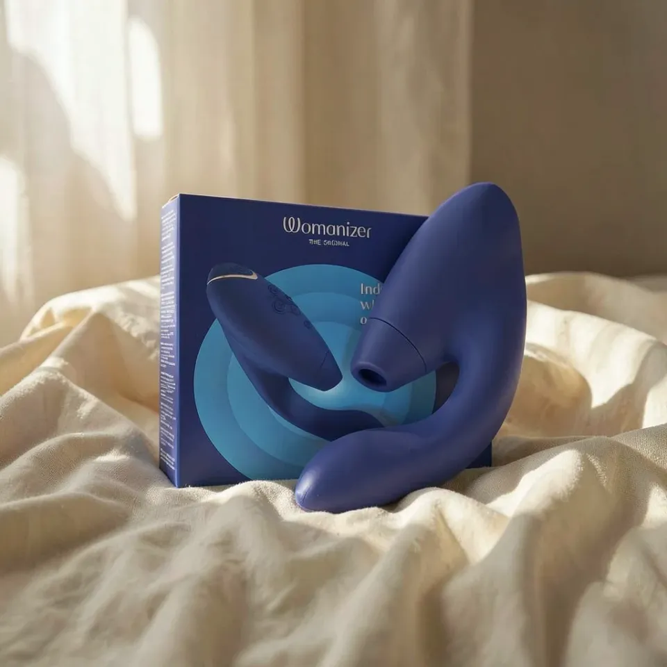 Womanizer Duo 2 stimolatore clitorideo Blu pulsazione aria