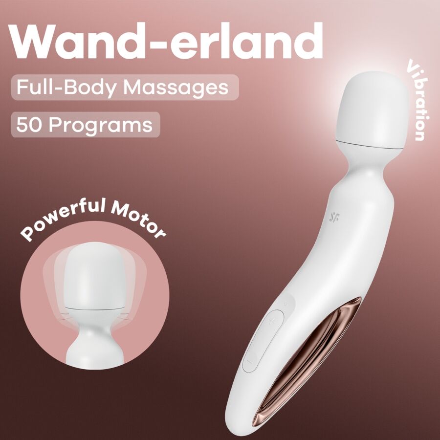 Satisfyer Wand-erland vibratore wand bianco IPX7