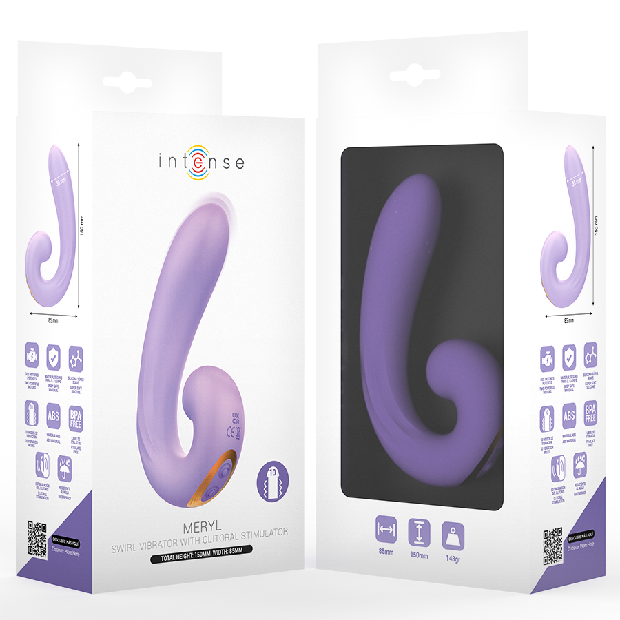 Intense Meryl vibratore rabbit silicone 10 modalità