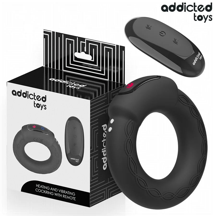 Addicted Toys anello vibrante riscaldante coppia telecomando