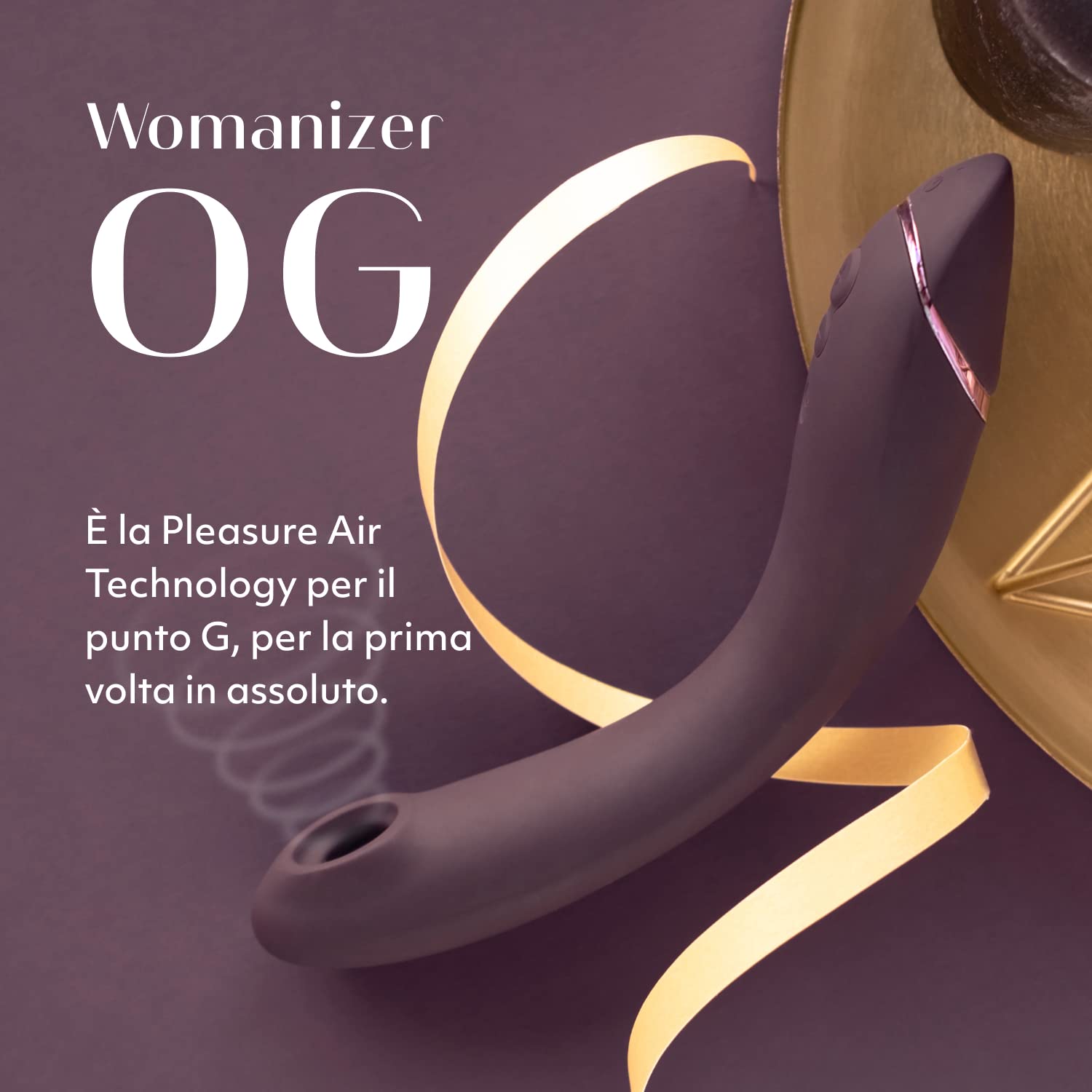 Womanizer OG stimolatore clitorideo aubergine Pleasure Air