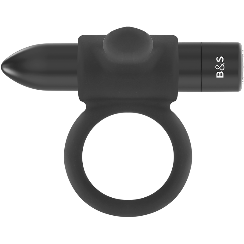 Black&Silver Cameron Black anello vibrante 10 modalità