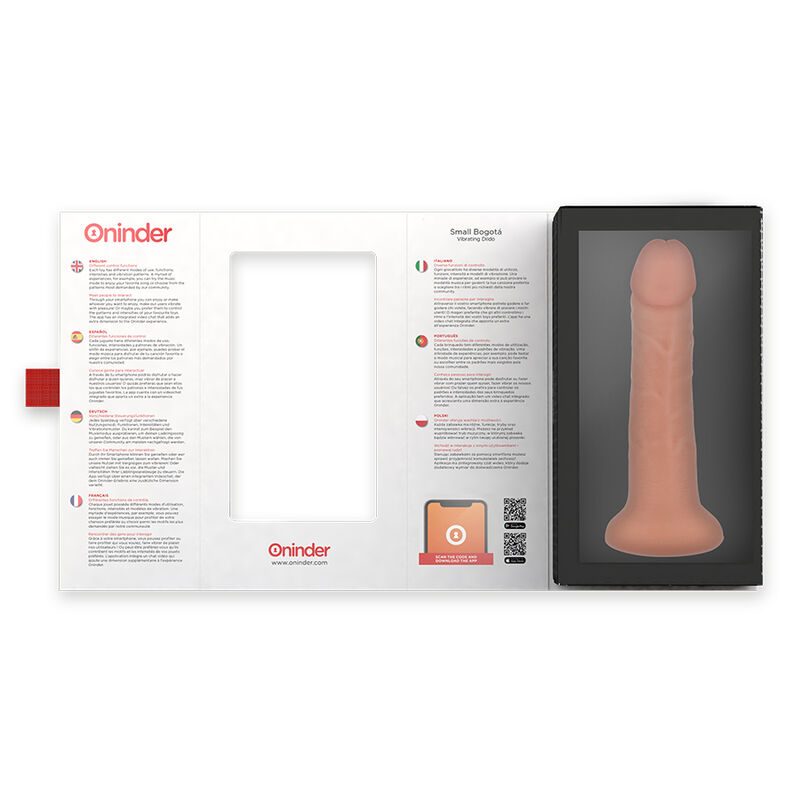 Oninder Bogotá Piccolo vibratore naturale 17,5 cm con app