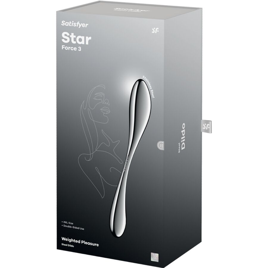 Satisfyer Star Force 3 dildo acciaio doppia estremità