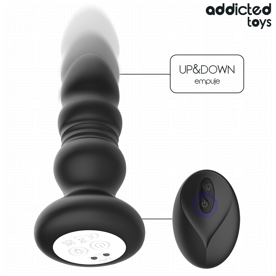 Addicted Toys Plug Anale Vibrante LED con telecomando