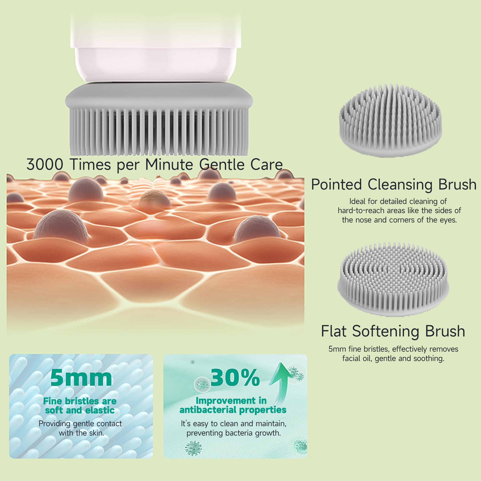 Kica Spazzola Pulizia Viso Sonica in silicone