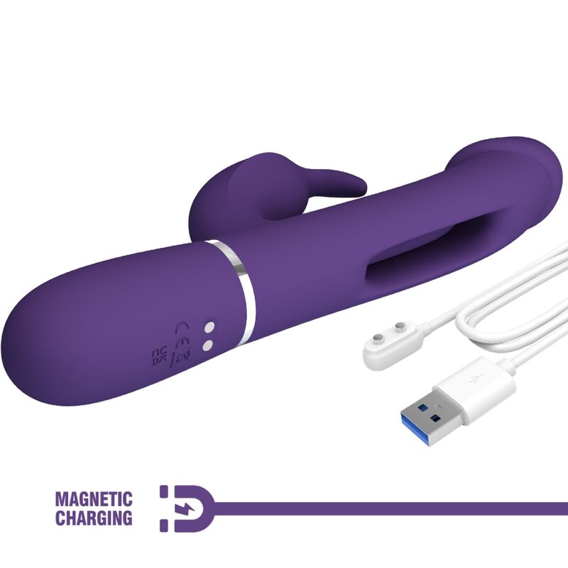 Pretty Love Kampas rabbit vibratore viola 7 funzioni oscillante