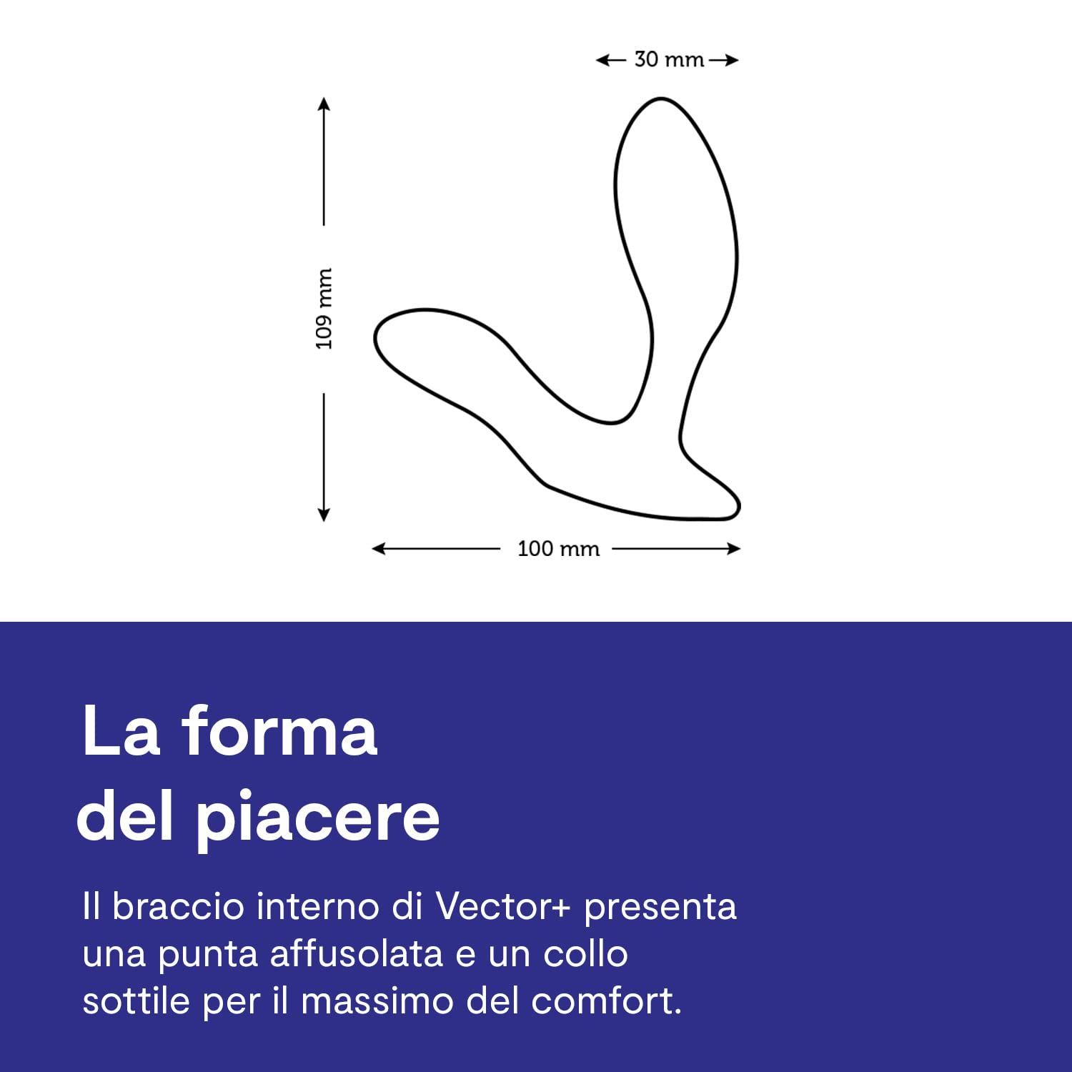 We-Vibe Vector+ plug anale prostata blu app