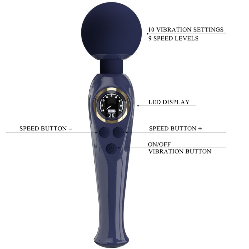 Pretty Love Skyler Blu vibratore con display LCD