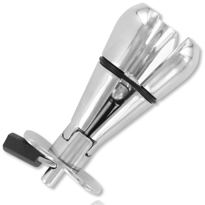 Metal Hard plug anale con serratura acciaio espandibile