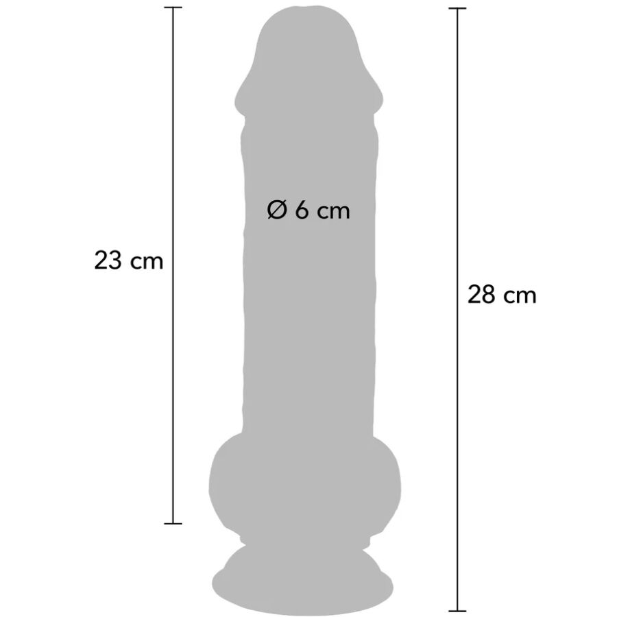 ToyJoy Get Real Deluxe dildo ventosa 28 cm doppia densità