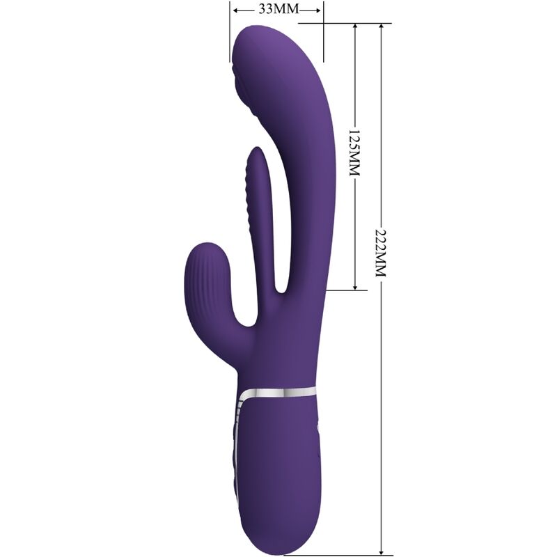 Pretty Love Shania vibratore rabbit linguetta silicone