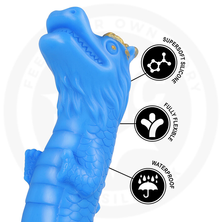 EPIC Naga dildo 18 cm celeste silicone morbido