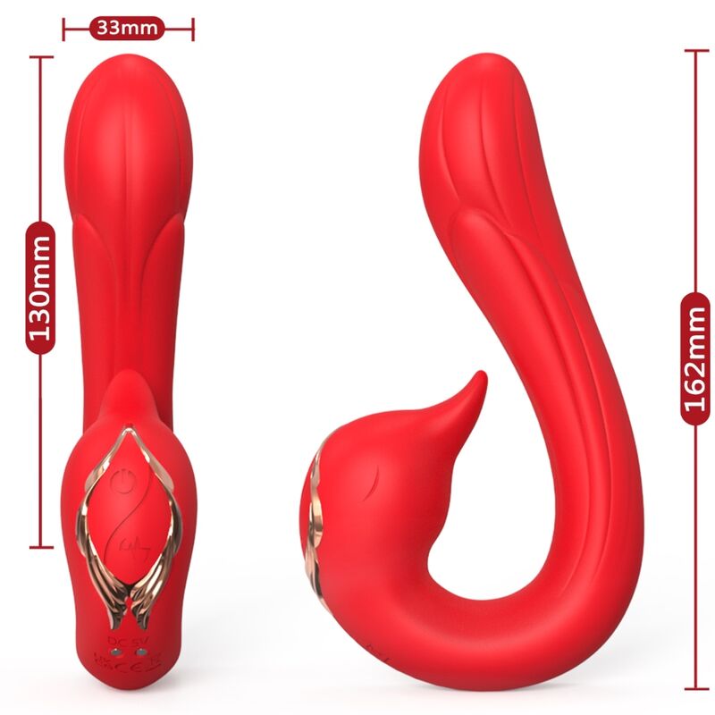 Armony Delfin Rosso vibratore riscaldante 9 modalità