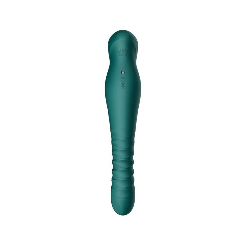 Zalo King Thruster vibratore spingente verde con app