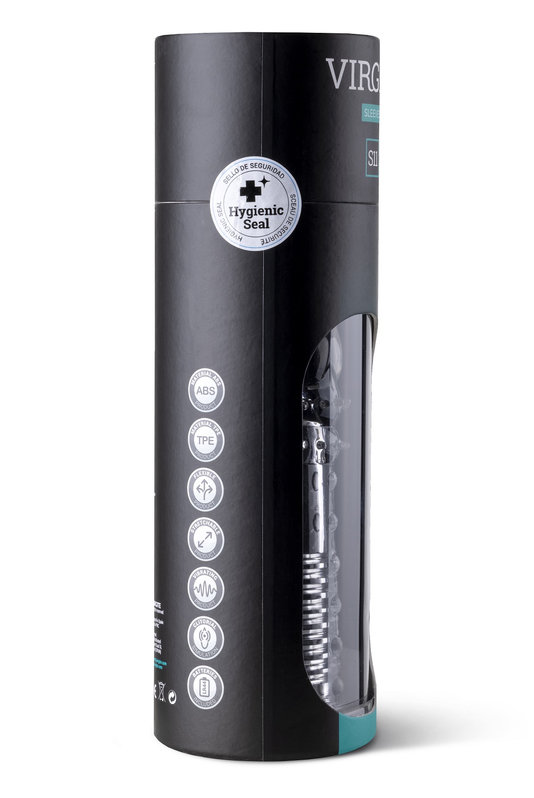 Love Hit by Virgite S11 guaina pene trasparente 15,5 cm vibrante