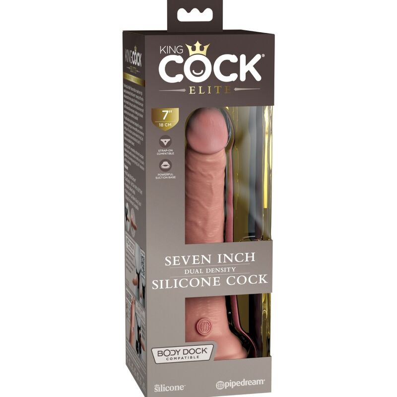 Pipedream King Cock Elite 17,8 cm Dildo Silicone Doppia Densità