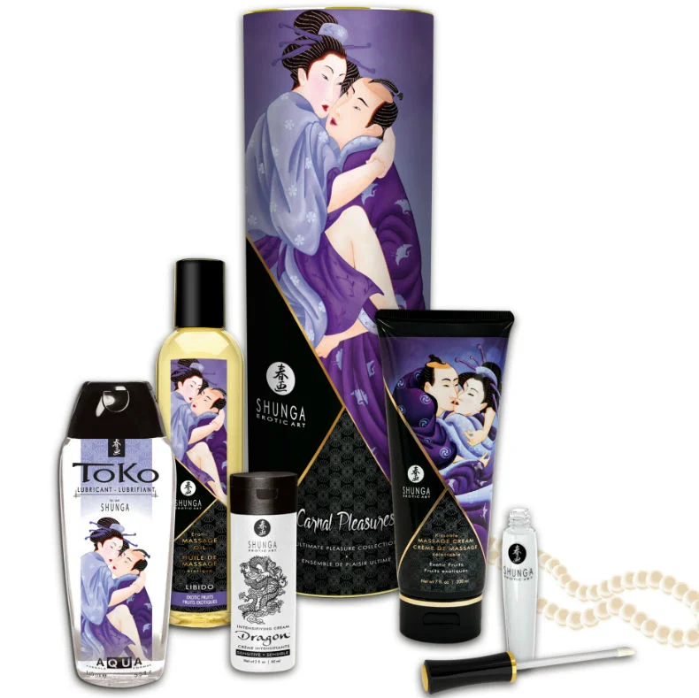 Shunga Collezione Piaceri Carnali set 6 pezzi massaggio
