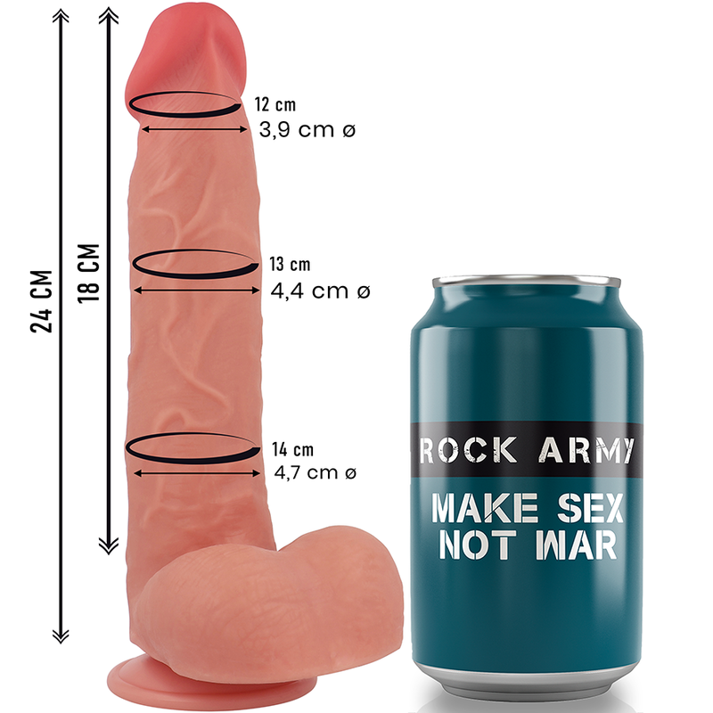 Rockarmy Liquid Silicone Raptor dildo 24 cm ventosa