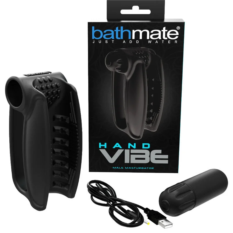 Bathmate Vibra a Mano masturbatore ali silicone 10 vibrazioni