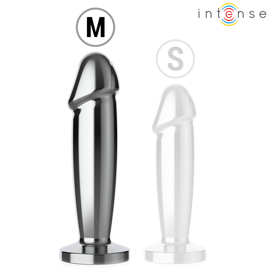 Intense Plug Vibrante Metallo M anatomico telecomando