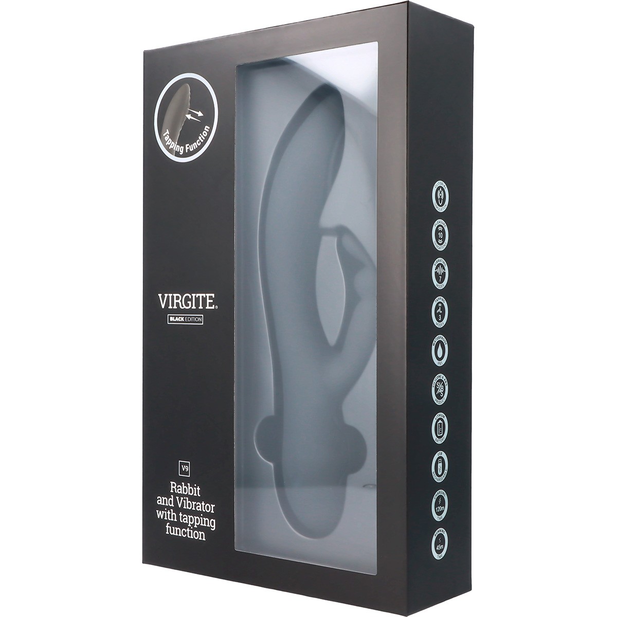 Virgite Love Hit V9 vibratore clitoride nero tapping punto G