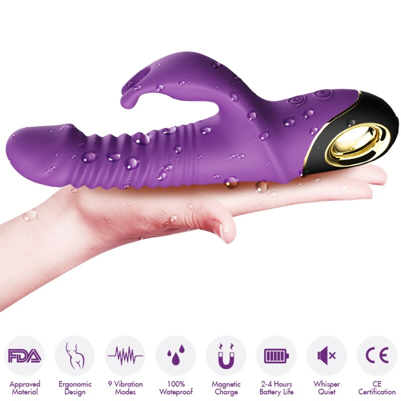 Frutille Armony Zing Viola vibratore spinta e rotazione