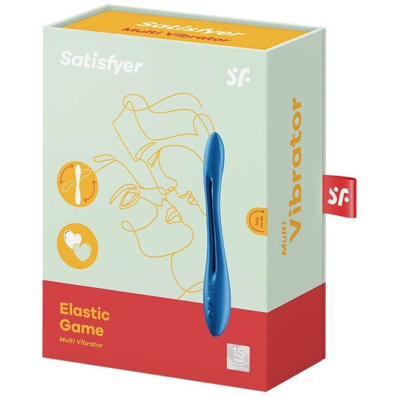Satisfyer Elastic Game vibratore coppia flessibile blu 2 motori