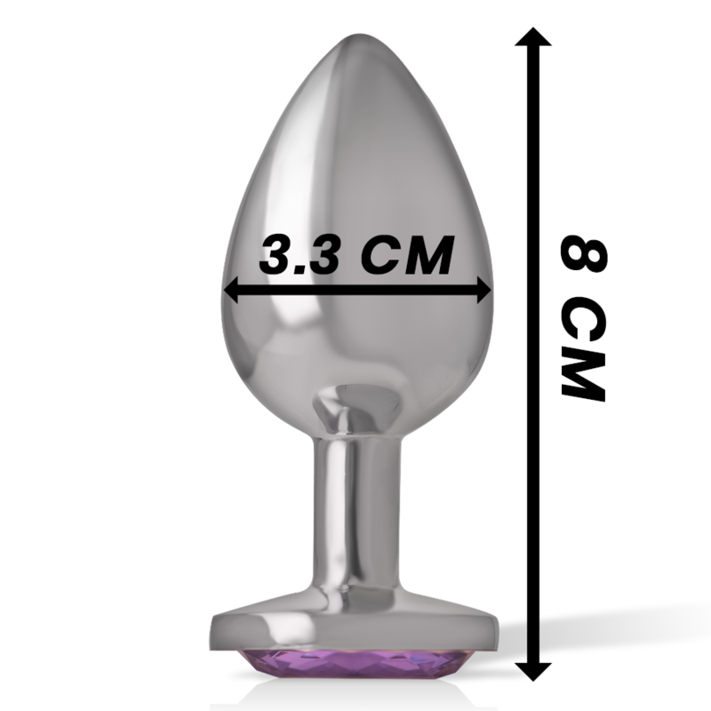 Intense Plug Gioiello Viola M plug anale metallo